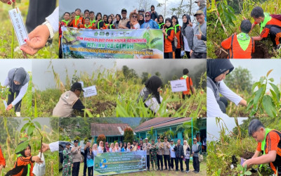 MTs NU 08 Gemuh Tanam Bibit Produktif untuk Konservasi Lereng Gunung Prau, Wujud Nyata Ekoteologi dan Kepedulian Lingkungan